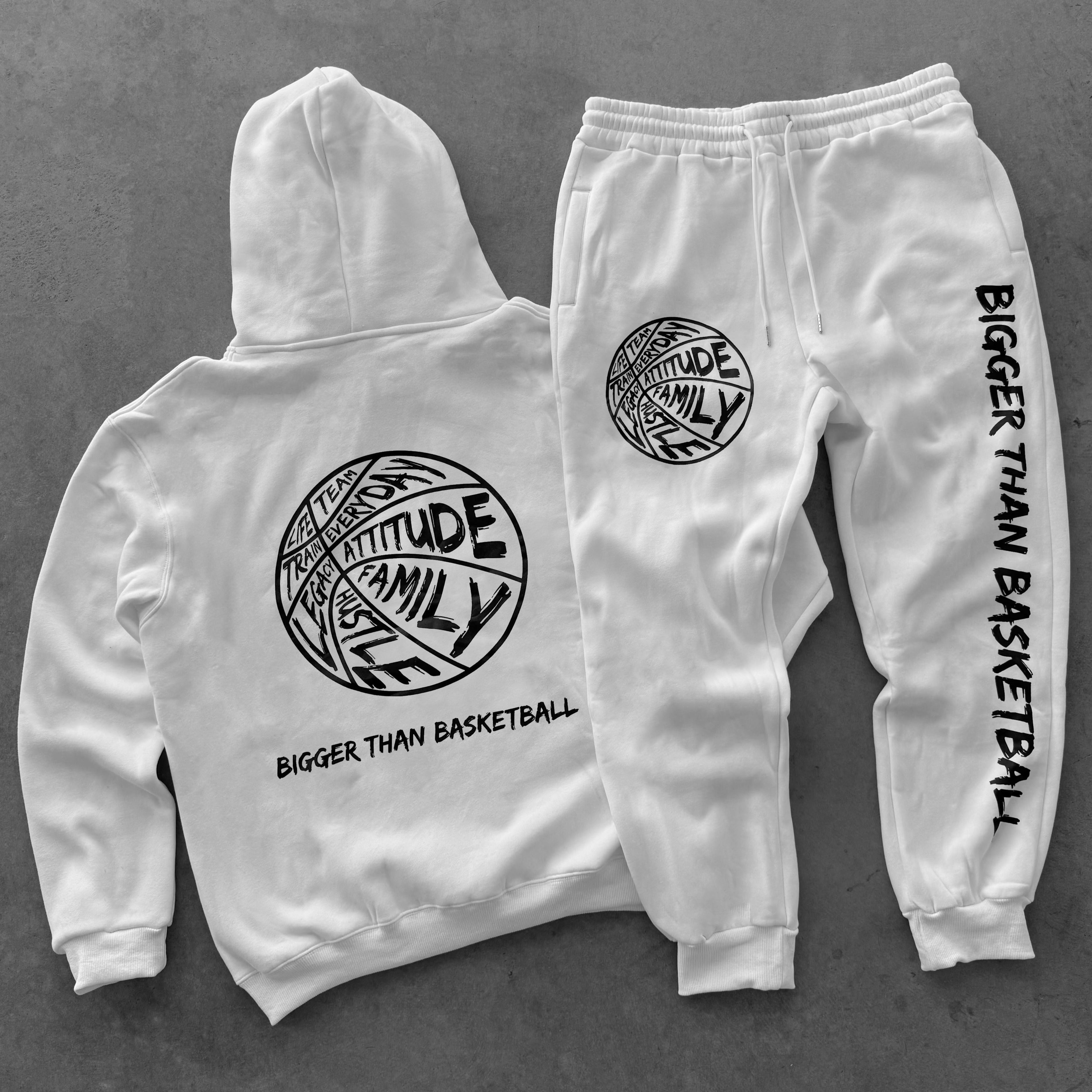 Bigger Than Basketball - Hoodie - White