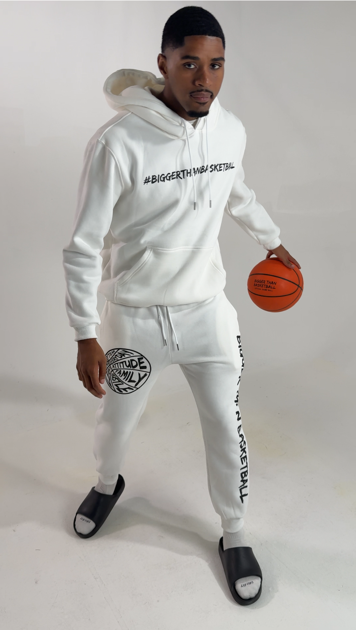 Bigger Than Basketball - Hoodie - White