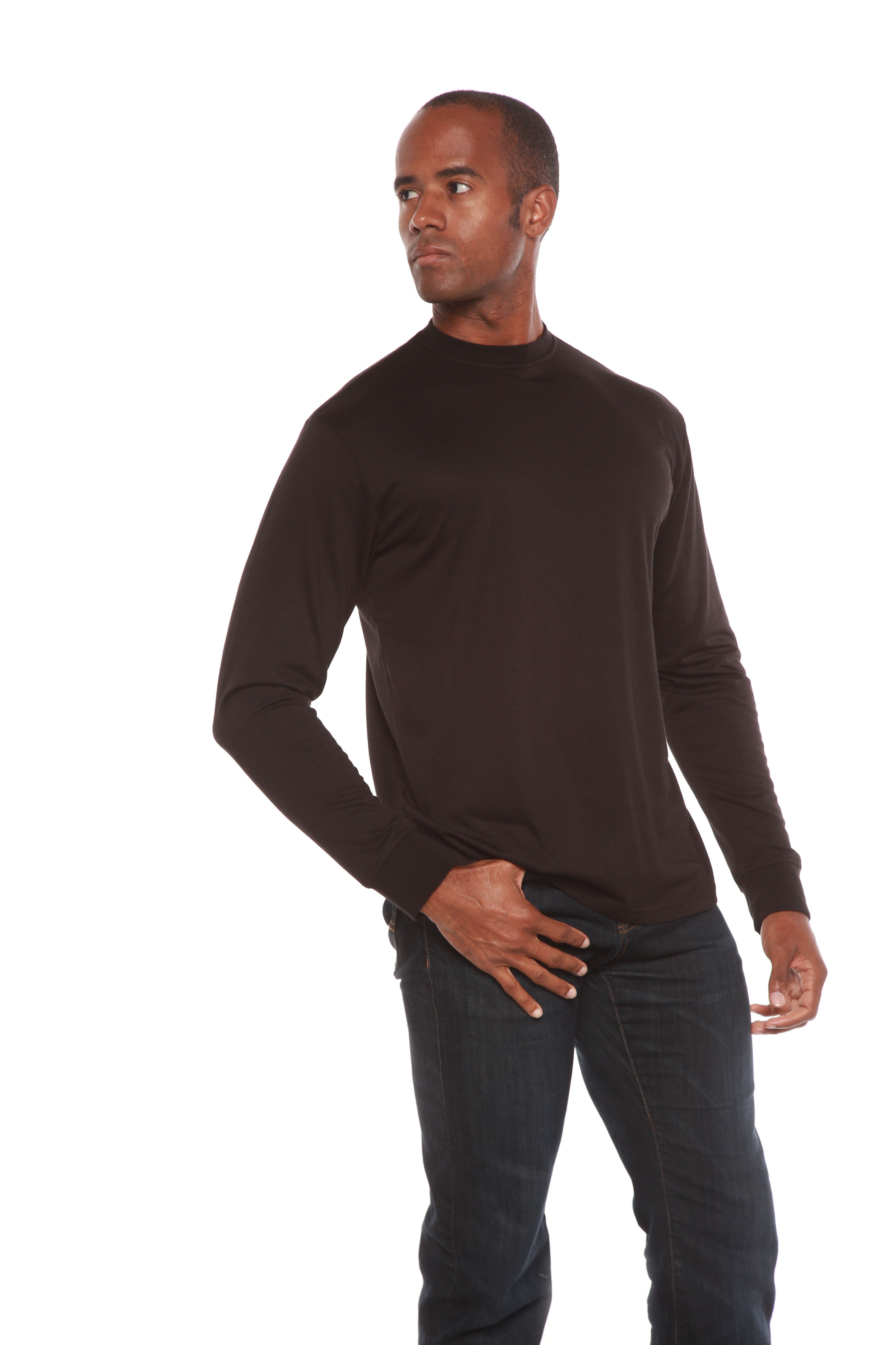 Men's Bamboo Viscose/Organic Cotton Long Sleeve T-Shirt